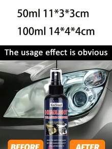 KineShineX 汽車大燈修復劑、清潔劑與防黃噴霧-快速消除氧化與霧氣的解決方案。這款DIY大燈修復拋光劑具有防刮與抗UV特性,能有效恢復車輛大燈的清晰度與亮度。無需打磨即可形成耐用且晶瑩剔透的保護塗層。汽車美容與維護的必備配件,適用於所有車型。 - 多色 - 查看 9