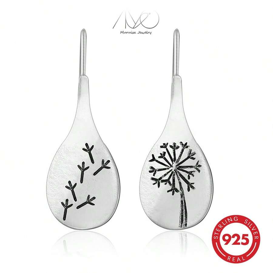 925 Sterling Silver Twisted Rope Vintage Style Fashion Earrings For Women, Personalized Jewelry Suitable For Daily Wear And Gifting - Antique Silver - View 1