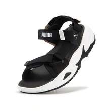 Puma Sandalias deportivas unisex de punta abierta, con cierre de gancho y bucle para playa - Negro - Ver 8