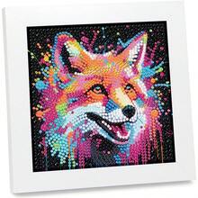 DIY 5D Diamond Painting Kit - Animal - Little Fox Pattern, Full Round Acrylic Diamonds - Shiny Diamonds, Home Decor Handicraft Gift - View 11