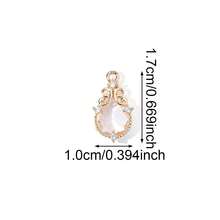 5pcs 10x17mm Elegant Glass Water Drop Pendants, Suitable For DIY Jewelry Making Necklaces, Earrings, Bracelets, Vintage Style Gold Crystal Accents - water drop - View 4
