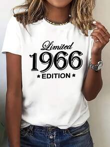 Women's T-Shirt For Spring And Summer - White - View 7