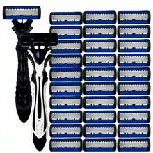 Clean Razors, Manual Shaving Razors, 6-Layres Blade Razors, Replacement Razor Blades, Hair Care Tools, Traditional Razors For Smooth Shaving Travel - Multicolor - View 14