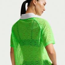 Nike 女士 AS W NK STREET LACE POLO JSYPOLO 针织翻领短袖T恤 TIF0521-398 - 綠色 - 查看 4