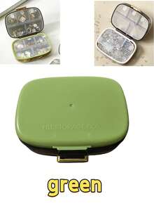 3-Layer Portable Storage Box, 10-Compartment Moisture-Proof Organizer For Pills, Jewelry And Small Items, Waterproof Sealed Lid Portable Pill Box, Suitable For Vitamins, Dietary Supplements And Various Small Accessories - Multicolor - View 9