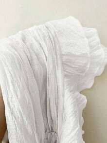Summer Skirt – Short Cut, Ruffles At The Hem – Perfect For Holiday Or Beach Looks - 白色的 - 查看 5