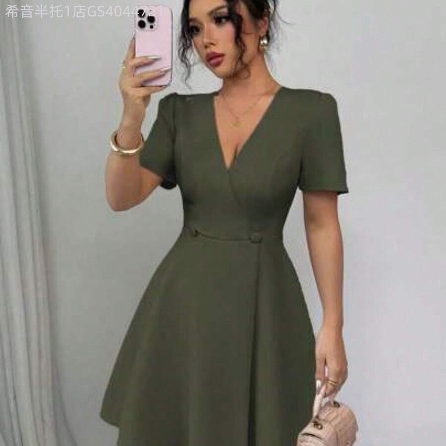 Women Blouses & Shirts - Military Green - View 1