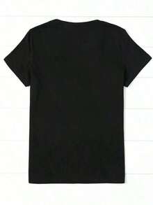 Camisetas para Hombre (Camiseta de 180g) Camisetas de Verano para Hombre con Cuello Redondo, Manga Corta, Estampado Casual YESHUAgraphic - Negro - Ver 3