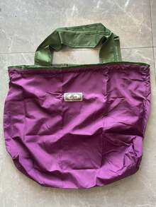 Bolso de hombro plegable, bolsa de compras portátil para supermercado, de gran capacidad - Multicolor - Ver 12