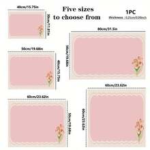 1pc Spring Floral Pattern Kitchen Countertop Mat, Washing Machine & Dryer Top Protective Pad, Diatomite, Washing Machine Dust Cover, Kitchen Accessories, Anti-Slip, Suitable For Laundry Room, Bathroom, Home & Room Decor - Spring Flowers - View 11