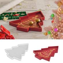 Cetakan Pohon Natal dari Tanah Liat Buatan Sendiri, Cetakan Silikon Resin Epoksi, Aksesori Dekorasi Natal - Cetakan Palet - View 1