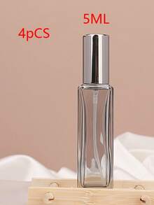 4-10-20ml Gradient Gray Square Perfume Bottle, Glass Refillable Spray Atomizer, Empty Perfume Bottle - View 8
