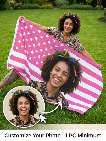 Personalized Pink American Flag With Custom Name Or Message, Pink Fabric Custom Made For Home Decor, Garden, Office, Personalized Polyester Decorative Flag For Garden, Clubs, Concerts, Bars, Dorms, Living Rooms, Bedrooms Adorable Custom, Personalized, Unique Ideal Gifts For Him Boyfriend, Girlfriend, Family, Friends For Anniversaries,Souvenirs, Personalized Gift