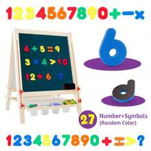 Kids Magnetic Letters And Numbers Stickers, Including Uppercase, Lowercase, Digits And Symbols, Fun Spelling Learning Toy, Educational Puzzle For Classroom And Home, Back To School, Thanksgiving, Holiday And Birthday Gift - Random Color - Multicolor - View 13