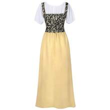 COS Halloween Costume With Square Neckline, Corset Waist, Renaissance Medieval Dress, Cosplay Outfit For Role-Playing Games - Dress - View 3