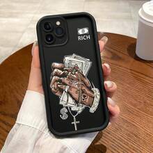 This Is A Fun And Lightweight Case For The  12, Designed To Attract Wealth And Energy. It Features A Cute Anime Style That Is Both Stylish And Sophisticated, With A Japanese Aesthetic. The High-Quality Case Is Durable, Easy To Clean, And Has A Unique And Playful Design That Catches The Eye. It's A Fashionable Gift Choice That Combines Simplicity With An Artistic And Quirky Touch, Making It Suitable For Various Occasions. - 黑色 - 查看 4