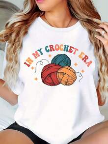 Women's T-Shirt For Spring And Summer - 白色 - 查看 1