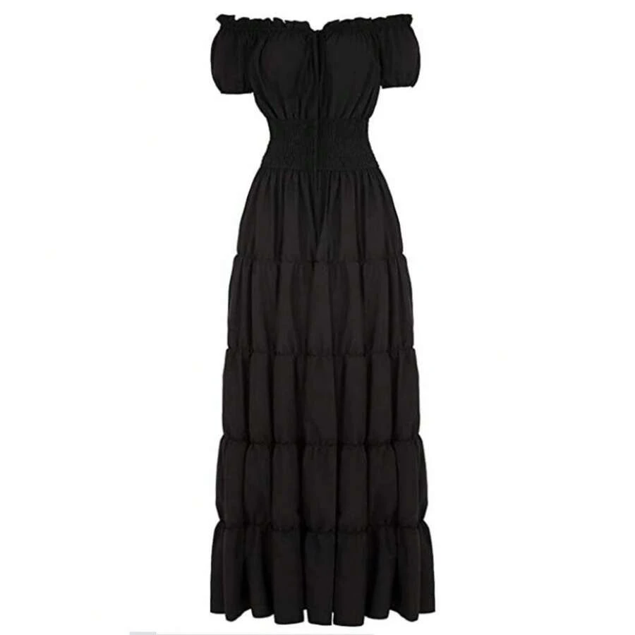 Women Maxi Dresses - Black - View 1