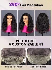 OQ Hair Invisi Hair 360蕾絲前假髮 水波紋 彈性貼合 漂白髮結 即戴式 無膠假髮 預拔髮 180%密度 14-16吋波波頭 18-26吋長假髮 未加工人髮 自然髮際線 - SNatural - 查看 5