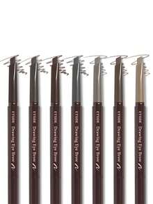 ETUDE Drawing Eye Brow 01 深棕色 兩入組 三角精準筆尖，打造自然毛髮感線條，防暈染防水，長效持妝粉質觸感，可疊加顯色，適合打造清晰柔和眉毛，韓國彩妝，節日 K-Beauty 禮物，0.25g - 01*2 - 查看 11