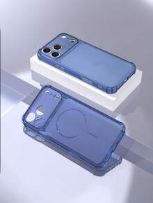 Square Corner Anti-Drop Matte Phone Case That Instantly Turns Into A Large Window, Simple And Personalized Style, Cute Candy Colors, Soft And Skin-Friendly, Suitable For 17/16/15/14/13/12/11 Pro Max, Lightweight And Shockproof, Full-Coverage Stylish Protective Case - Black - View 11