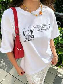 Women T-Shirts - 白色 5 - 查看 3