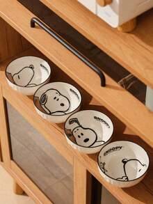 Juego de cuencos de cerámica Snoopy, cuencos de arroz con estampado de dibujos animados de Peanuts, aptos para microondas & lavavajillas, perfectos para comidas diarias & regalos - Multicolor - Ver 7