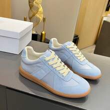 Zapatos casuales unisex, talla 36-45, zapatos casuales de mujer y zapatos deportivos de hombre, zapatos planos de suela blanda con cordones, zapatos cómodos y livianos de hombre para uso diario, de corte bajo,,,,,Zapatillas de entrenamiento alemanas de alta gama, de punta redonda, versátiles, con cordones, casuales, cómodas, de suela plana, populares para parejas, para hombres y mujeres. - 13 - Ver 5