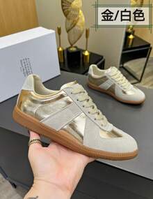 Women Field Sport Shoes - Gold/White - View 2