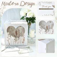 New Acrylic Wedding Card Box Party Envelope Money Box Gift Card Box Welcome Decor Ornament Guest Book - A - View 3
