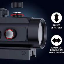 Mira Réflex Red Dot 1*40 Puntos Rojos para Caza Cinegética - Negro - Ver 3