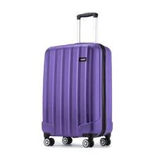 Cabin Luggage Carry On Suitcase 19 24 28 Inch ABS Hardshell TSA Lock 360 Spinner Wheels Lightweight 3 Piece Set Hand Check In Travel Unisex Sizes - Purple - View 15