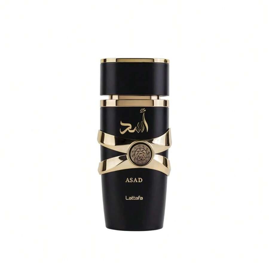 Lattafa Perfumes Asad Unisex Eau De Parfum Spray 3.4oz, Long Lasting Spicy Woody Arabian Perfume, Luxury Designer Fragrance Dupe, Gender Neutral Scent For Men Women Daily Wear Gift