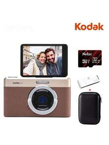 Kodak C1 Digital Camera 2.8-Inch Flip Screen 13MP High Definition Image Quality & Wide Angle Shooting 1080P Video Ultra-Thin Body Portable Auto Focus - View 12