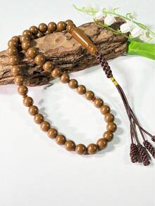 1pc Muslim 45 Beads Braided Rosary Bracelet, Simple & Versatile Tasbih, Muslim Accessory - Multicolor - View 5