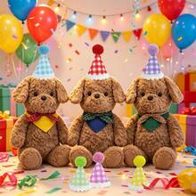 Cute Mini Pom‑Pom Party Hats, Assorted Polka Dot Star Small Cone Caps For Birthday Decor  Photo Booth Props - Multicolor - View 1