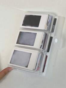 3入大容量透明相簿，120/240張卡片插槽，可存放照片、電影票、明星卡與明信片，藝術手工剪貼簿整理冊，不含照片 - 多色 - 查看 4