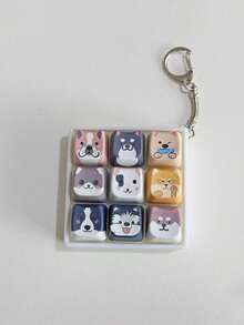 1Pc Cute Pet Dog-Themed Stress-Relieving Keychain. A Cute Stress-Relieving Gadget That Can Be Easily Detached As A Decorative Accessory. A Great Gift For Friends. - Multicolor - View 6