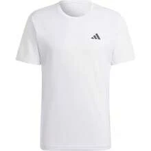 Adidas Áo thun nam tập luyện quần vợt cổ tròn tay ngắn thường ngày - trắng - Xem 4