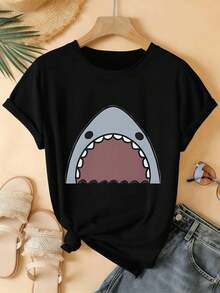 Women T-Shirts - Black - View 2