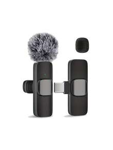 Professional Wireless Lavalier Microphone, Plug And Play, Intelligent Noise Reduction, Omnidirectional Condenser, With Windscreen, Professional Equipment, Suitable For Smartphones, Suitable For Video Recording, Teaching, Interview, Podcast/Vlog, Etc., Wireless Omnidirectional Condenser Recording Microphone, Wireless Microphone | Omnidirectional Pickup | Portable Wireless Microphone | Phone Microphone, Battery 60mAh - View 14