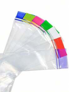 100/300/500pcs Disposable Popsicle Bags DIY Homemade Ice Pops PE Material Safer Homemade Ice Pops Leak-Proof Thickened Double Sealed Edge Not Easy To Crack Sealed Popsicle Bags - Multicolor - View 4