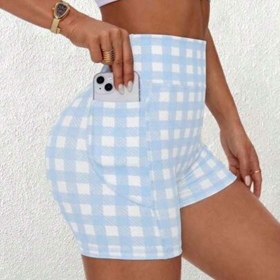 Women Unitards - Blue and White - View 1
