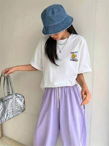 Camiseta de mujer para primavera y verano - Blanco - Ver 2