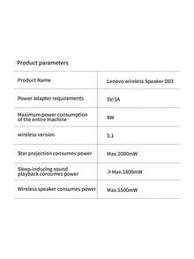 Speaker Bluetooth Lenovo D02, Volume & Kualitas Suara Tinggi, Speaker Super Bass Portabel Tahan Air untuk Luar Ruangan - View 8