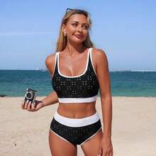 2026 New Swimsuit Model: Bikini With Hollow-Out Design, Two-Piece Swimsuit - Q266601 Black - View 3