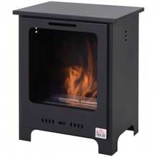 Outdoor Fireplace - Black - View 8