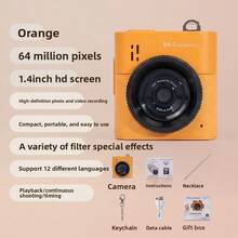 Wearable Mini Camera With 1080P High-Definition Video, 1.4-Inch IPS Screen, Ultra Lightweight And Portable, Suitable For Vlog Shooting And Travel, Compact Pocket Size Photo Recorder, Ideal Choice For Young Creators And Fashion Enthusiasts - View 14