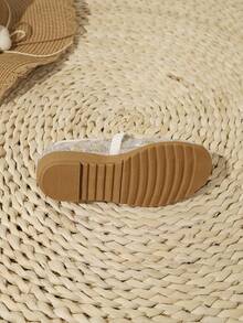 Scarpe casual da esterno piane, traspiranti, con ricamo in rete ed elastico, moda per ragazze, nuovi arrivi per l'estate - Champagne - Visualizzare 7