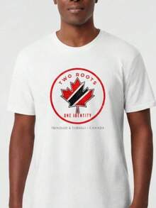 Trinidad Canada Heritage Shirt – Two Roots One Identity Diaspora Tee - Negro - Ver 6